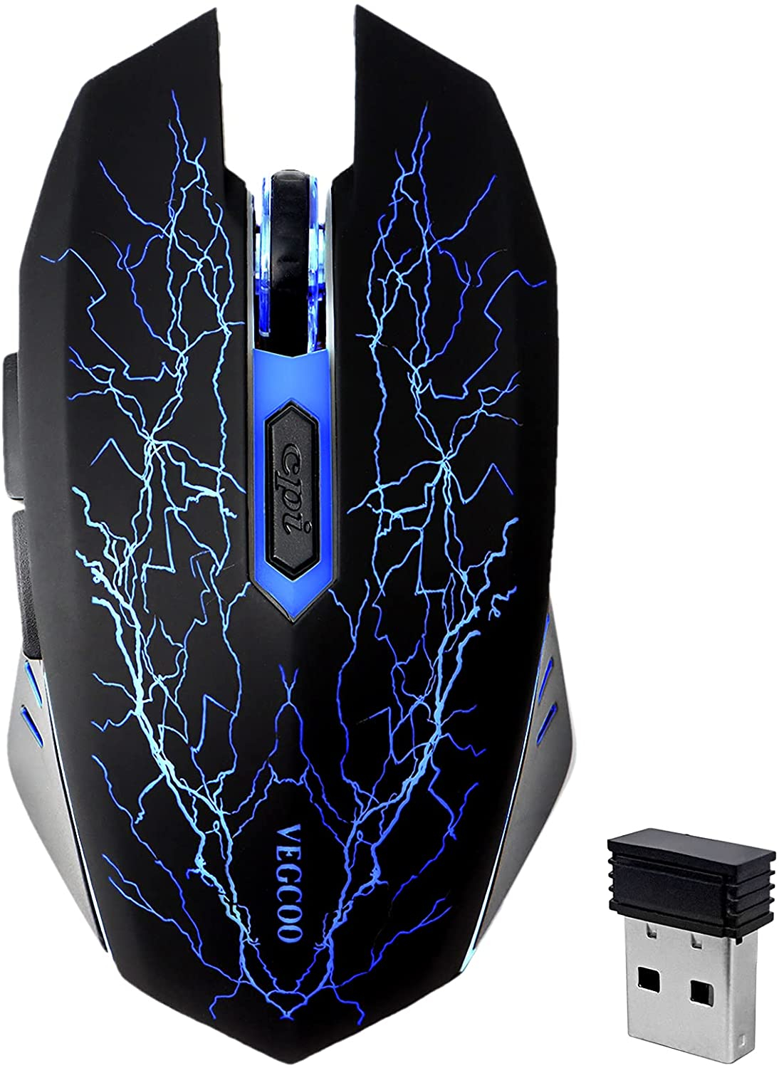 Foto 2 pulgar | Venta Internacional: Mouse De Juego Inalámbrico, Vegcoo C8 Silent Haga Clic En Mouse Recargable Inalámbrico Con