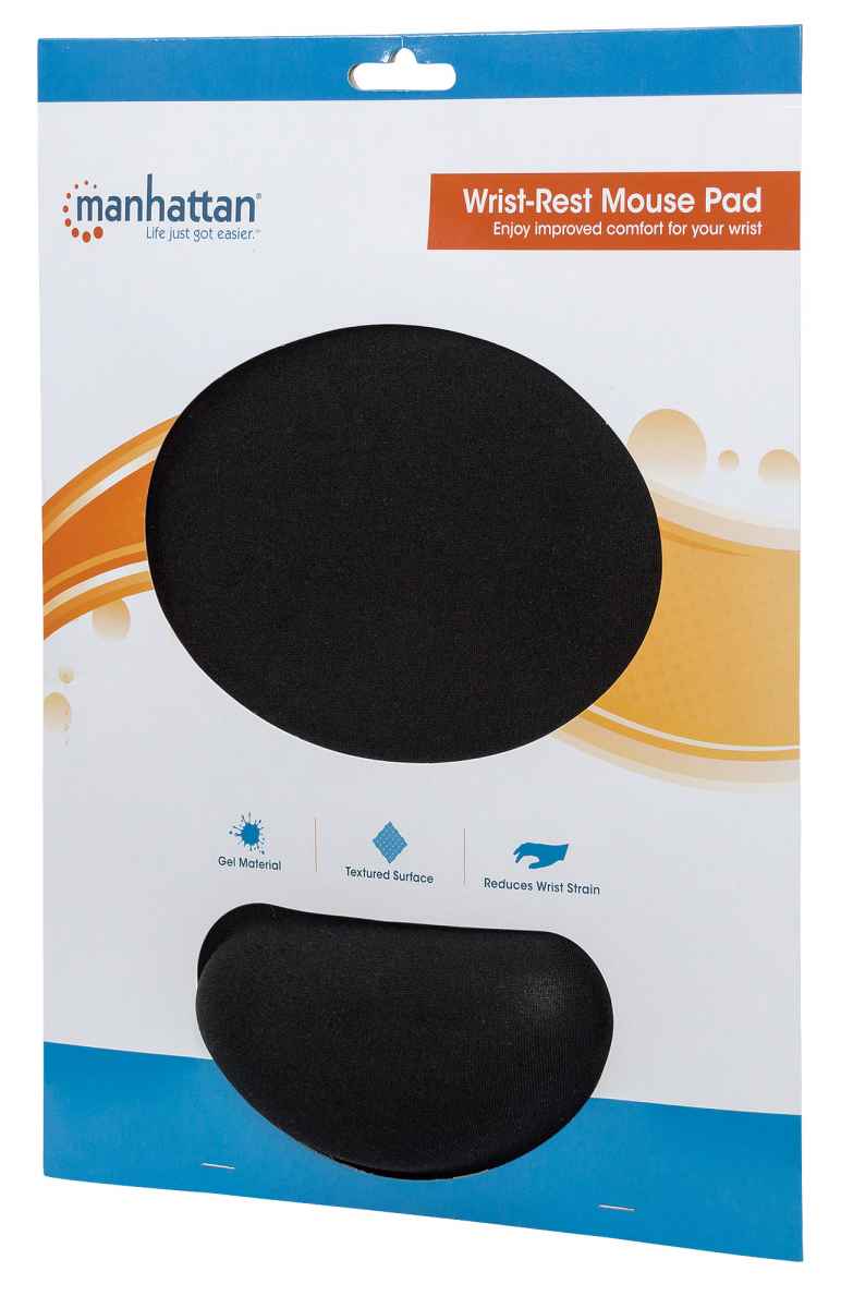 Foto 2 | Mousepad Tipo Gel Manhattan 434362 color Negro