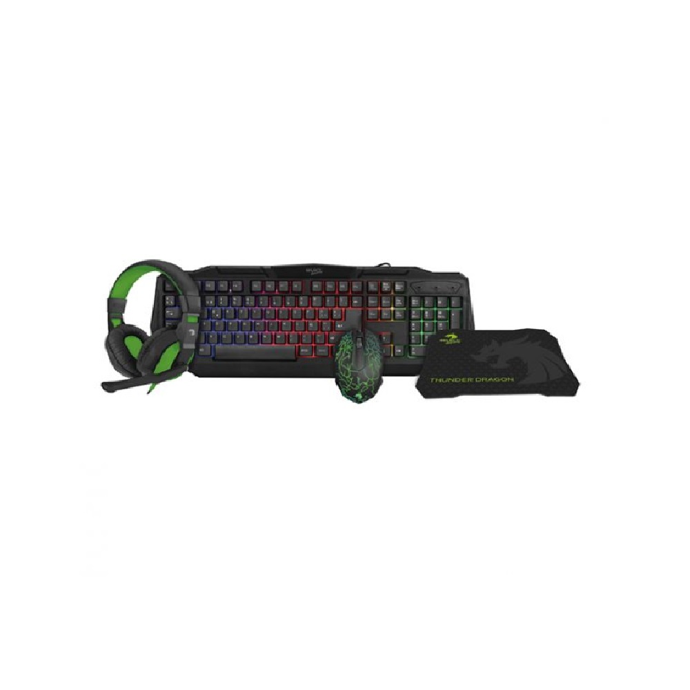 Foto 2 pulgar | Kit Gaming Select Sound Sg-k1 Thunder Dragon USB Negro 4 Piezas