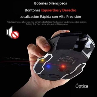 Foto 3 | Mouse Gamer Free Wolf de Juego Inalámbrico Recargable X8 Negro