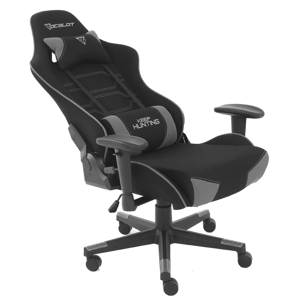 Foto 4 | Silla de Tela Ocelot Gaming Ost Black Mist Reclinable con Reposabrazos 2d