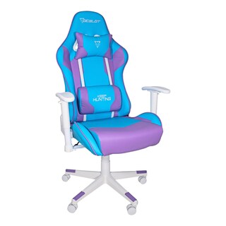 Foto 1 | Silla de Vinipiel Ocelot Gaming Osa-06 Reclinable con Reposabrazos Azul
