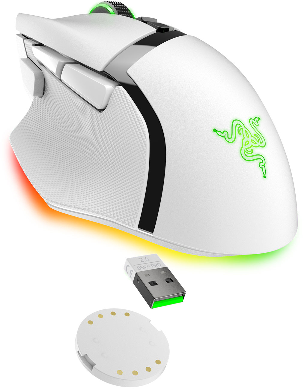 Foto 3 pulgar | Ratón Inalámbrico Razer Basilisco V3 Pro Blanco para Juegos Hyperscroll