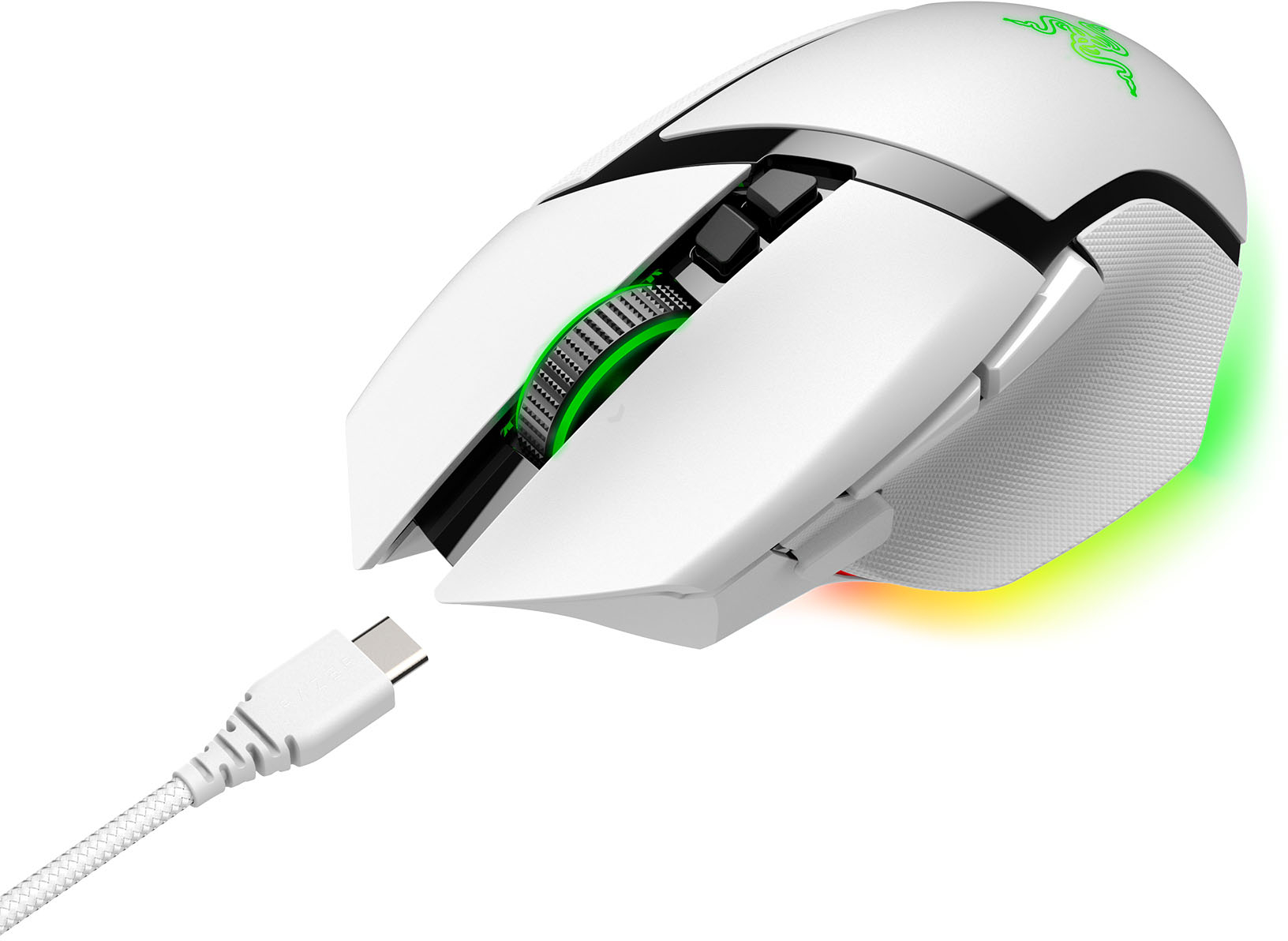 Foto 4 pulgar | Ratón Inalámbrico Razer Basilisco V3 Pro Blanco para Juegos Hyperscroll