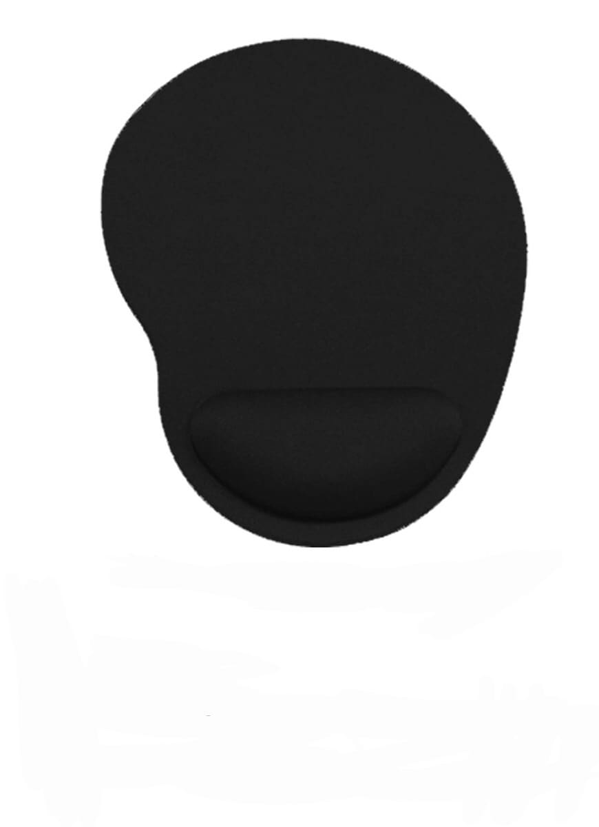 Mousepad Tapete Ergonómico De Antideslizante para Ratón 2pzs Negro $605