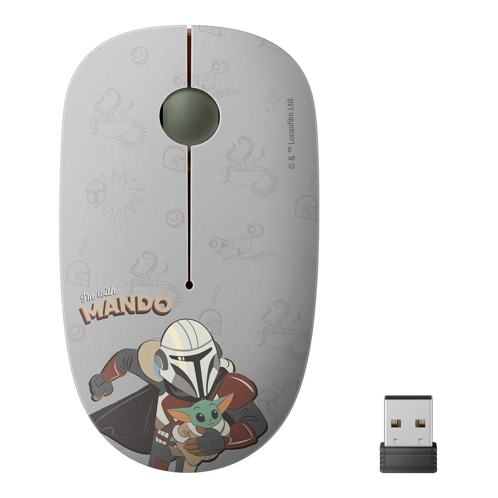 Foto 2 pulgar | Mouse Inalámbrico 1 600 Dpi Star Wars™ Modelo Mandalorian