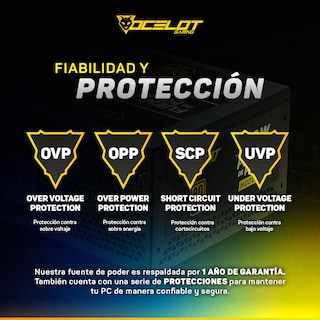 Foto 7 | Fuente de Poder Ocelot Gaming OPS650 de 650w ATX Modular 80+ Bronze