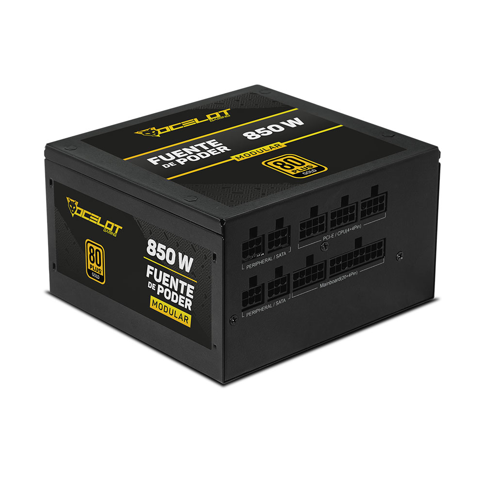 Foto 2 pulgar | Fuente de Poder Ocelot Gaming OPS850 de 850w ATX Modular 80+ Gold