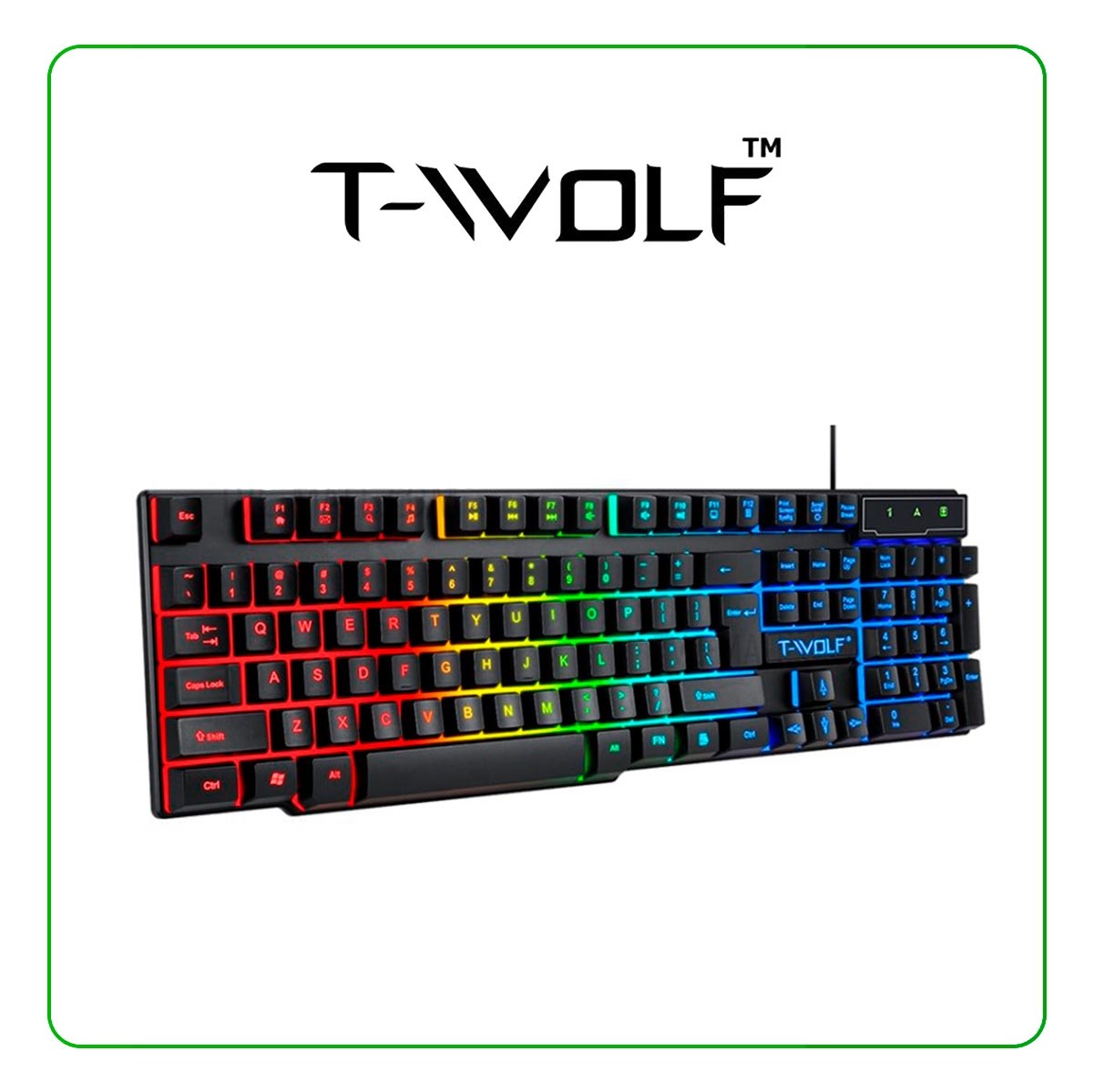 Foto 5 pulgar | T-wolf Gaming Combo Audífonos Alfombrilla Teclado Mouse Retroiluminado