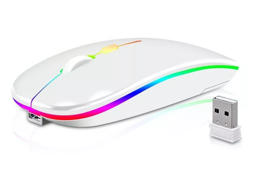 Ratón Inalámbrico 2.4g Bluetooth Recargable Portátil Mouse