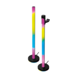 Lámparas Led 4gamers Para Escritorio - Paquete De 2 - Efectos De Luz Rgb, 4 Modos De Brillo Y Velocidad - Usb - Negro