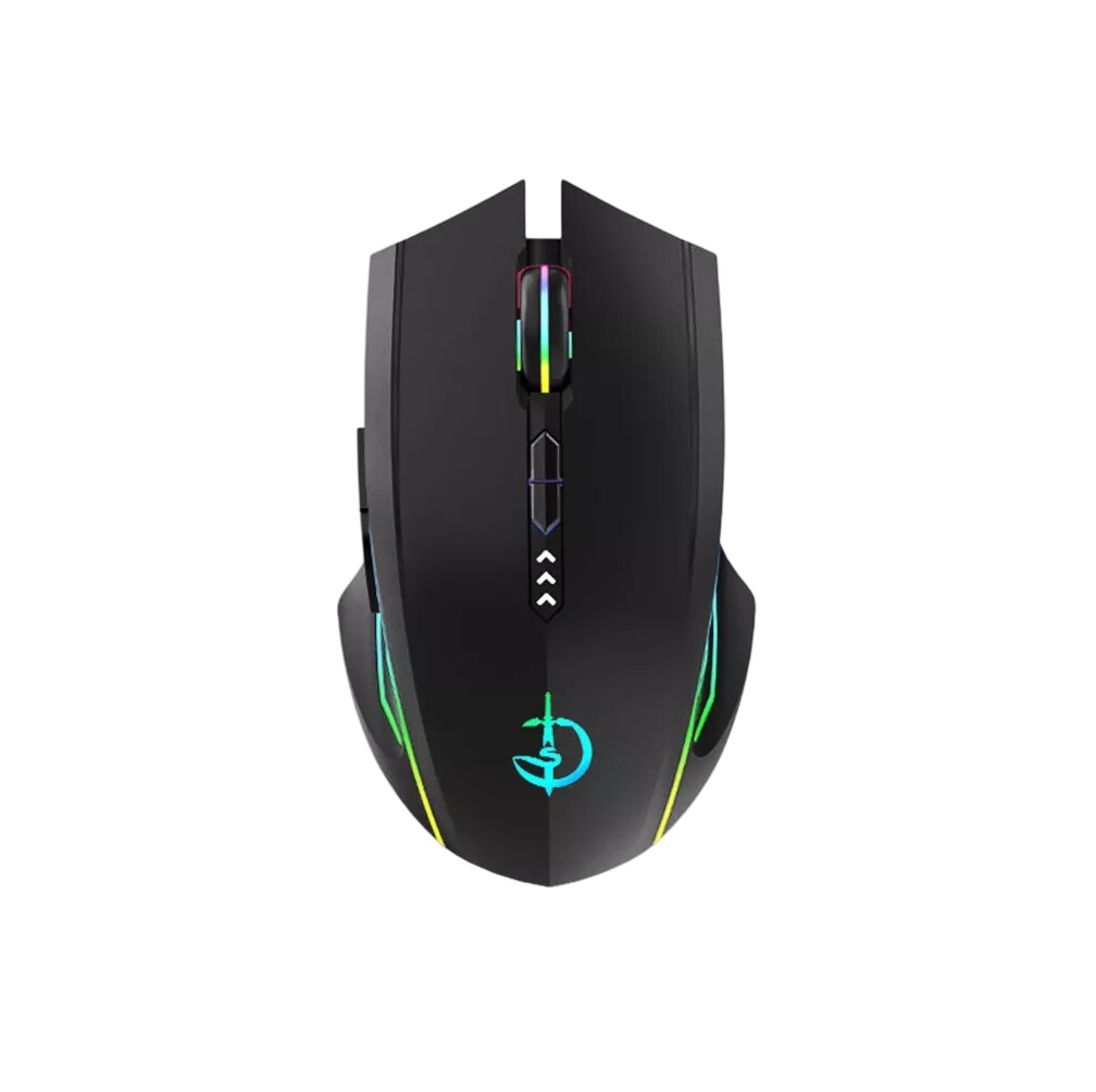 Mouse Inalámbrico Bluetooth Recargable Belug 2.4g 3modos Negro $662