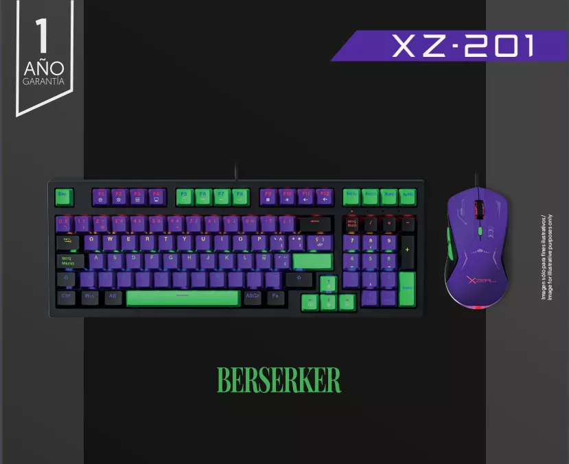 Foto 5 pulgar | Kits De Teclado Y Mouse Kit Gamer Xzeal 2 En 1 Xz-201