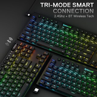 Foto 2 | Teclado Redragon K621 Horus Tkl Inalámbrico Rgb Mecánico - Venta Internacional