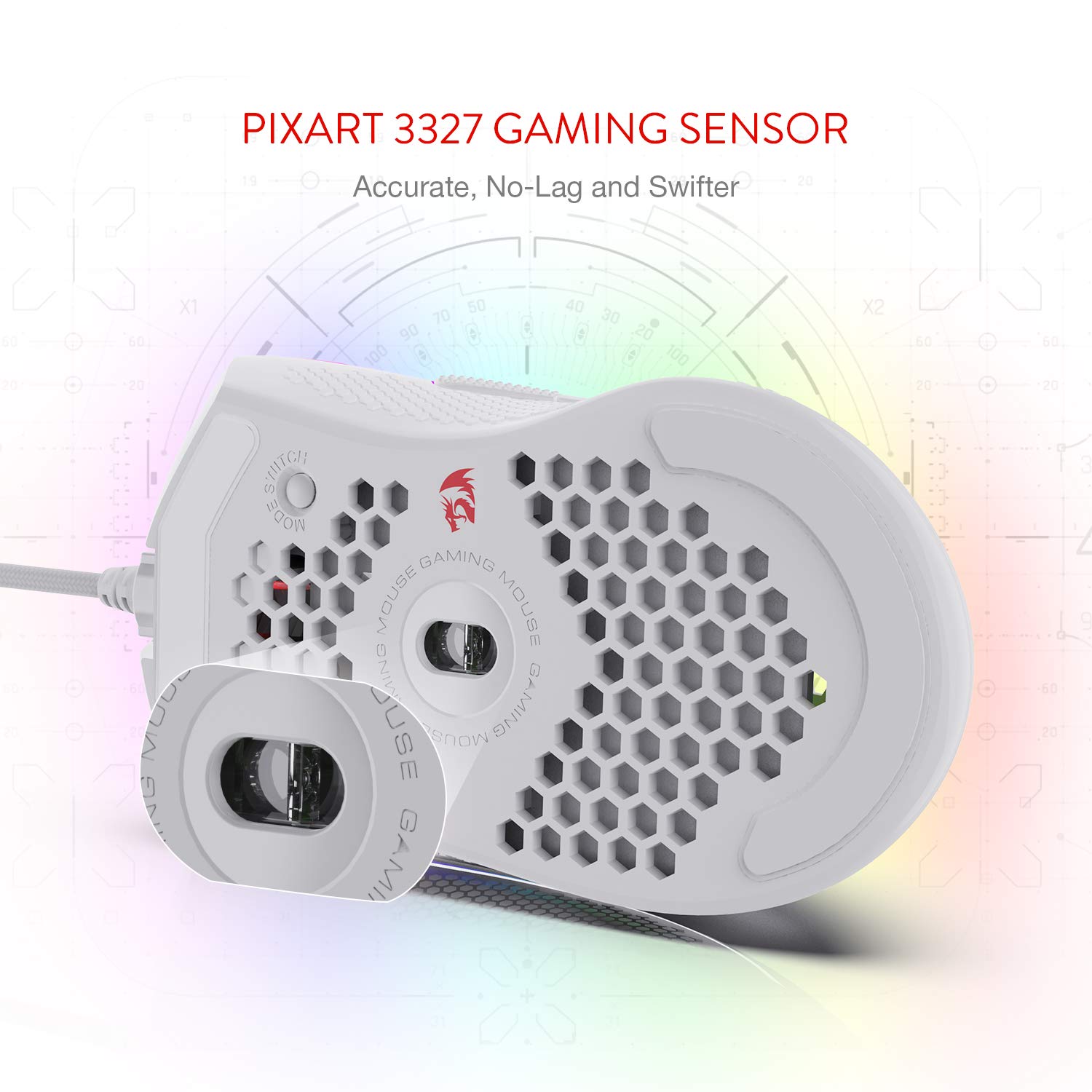 Foto 6 pulgar | Ratón Para Juegos Redragon M808 Storm Lightweight Rgb 85g - Venta Internacional.