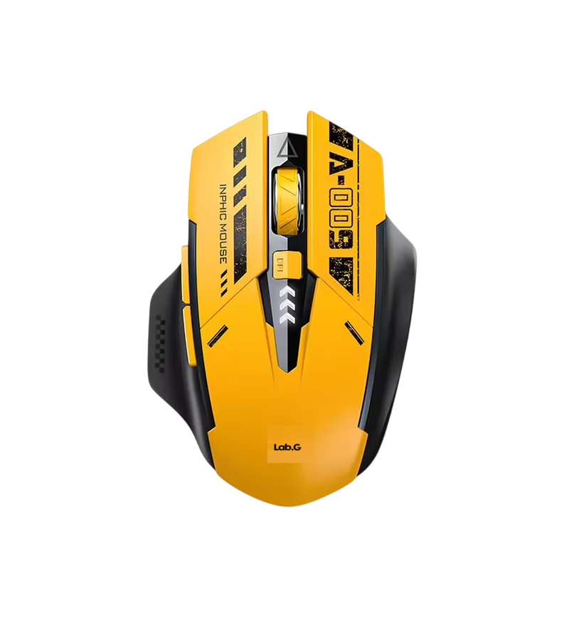 Foto 1 | Mouse Inalámbrico Lab.g Bluetooth Recargable Ergonomía 2.4g 3 Modos Amarillo