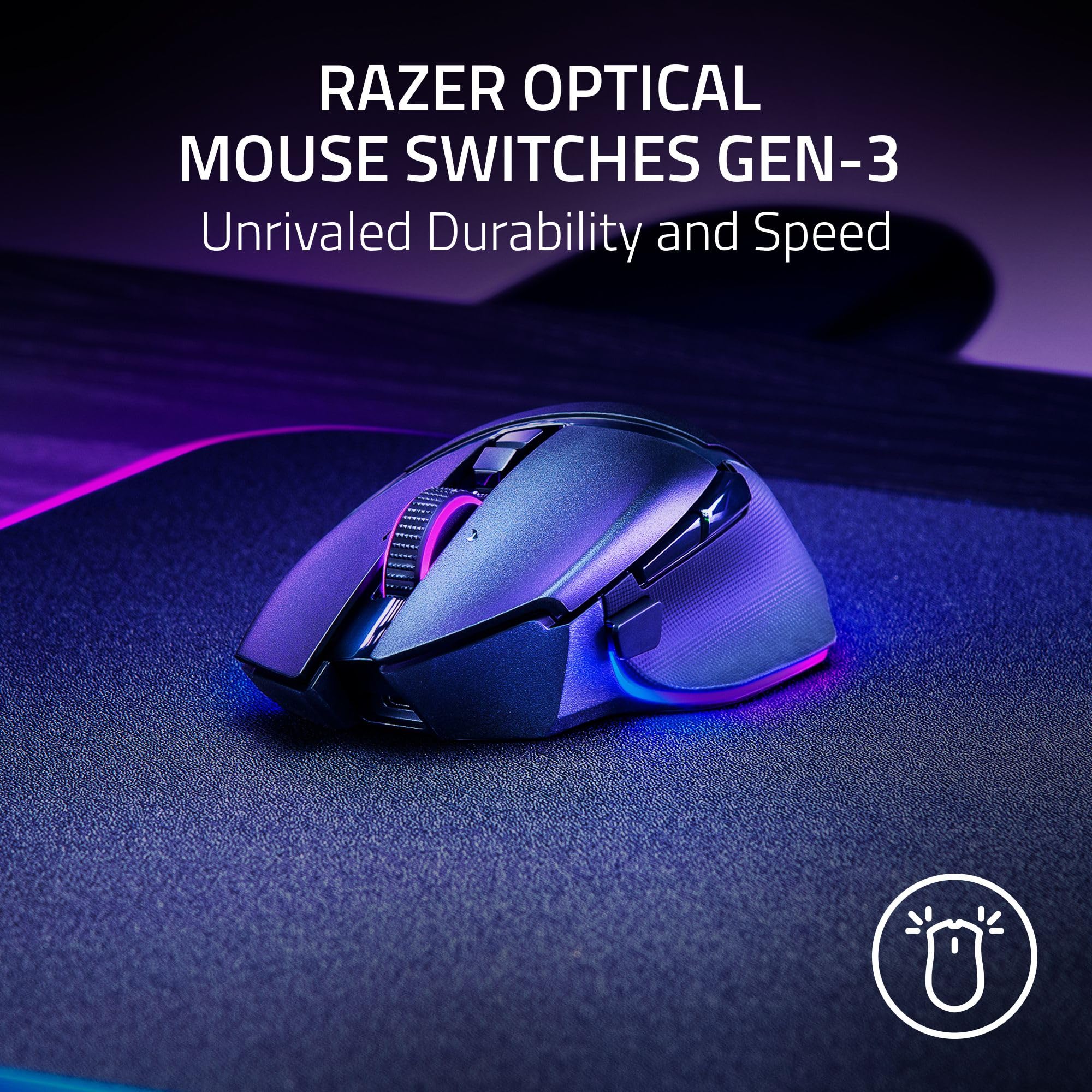 Foto 8 pulgar | Ratón Inalámbrico para Juegos Razer Basilisk V3 Pro 35k Dpi Negro - Venta Internacional