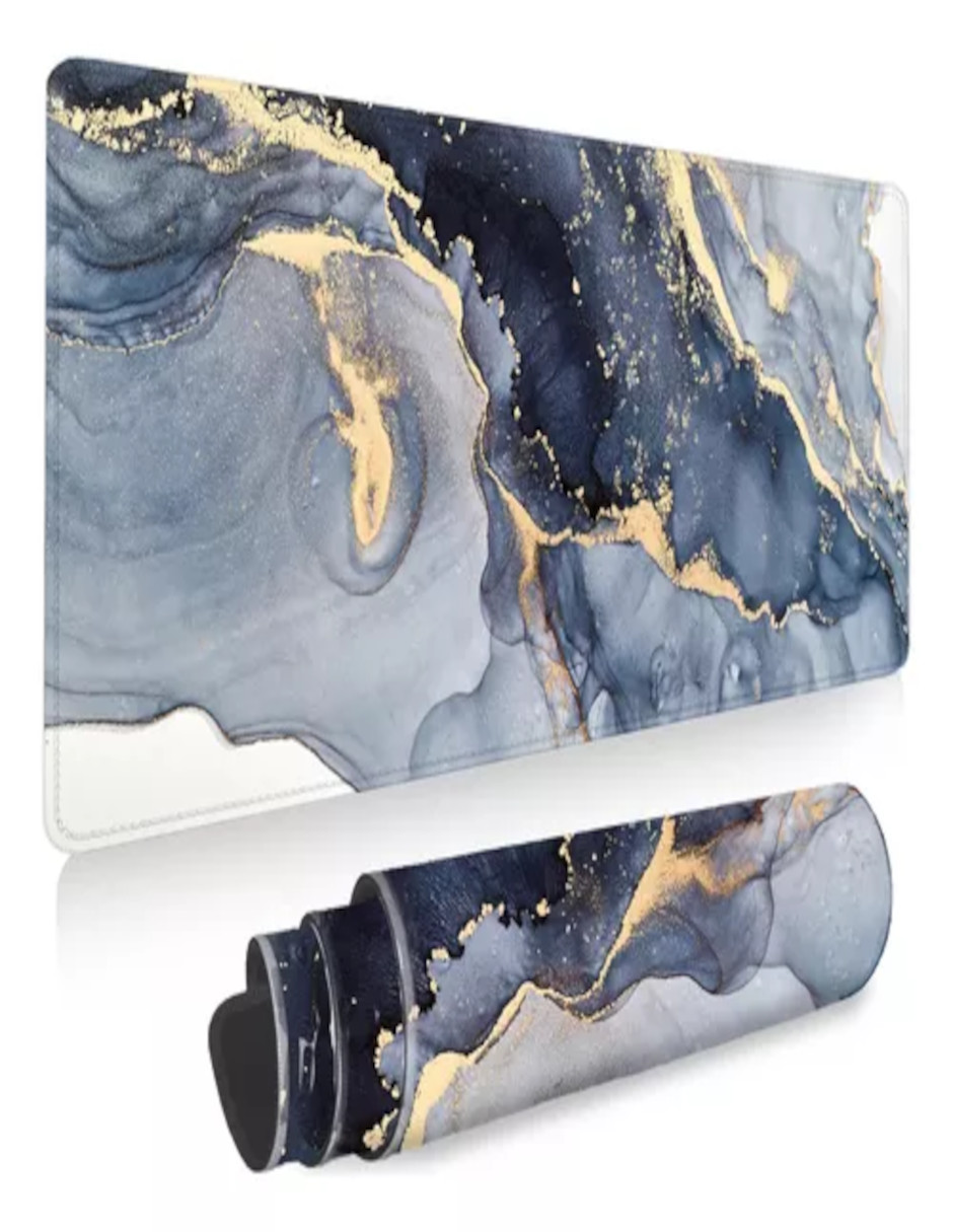 Foto 4 pulgar | Mouse Pad Gamer 80x30cm Profesional Azul Marino + Termo Güish