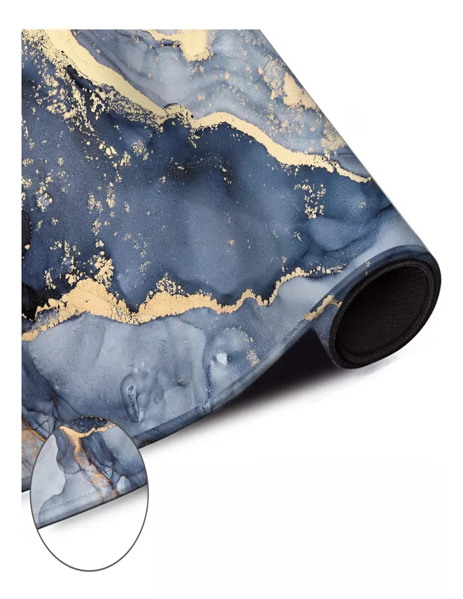 Foto 5 pulgar | Mouse Pad Gamer 80x30cm Profesional Azul Marino + Termo Güish