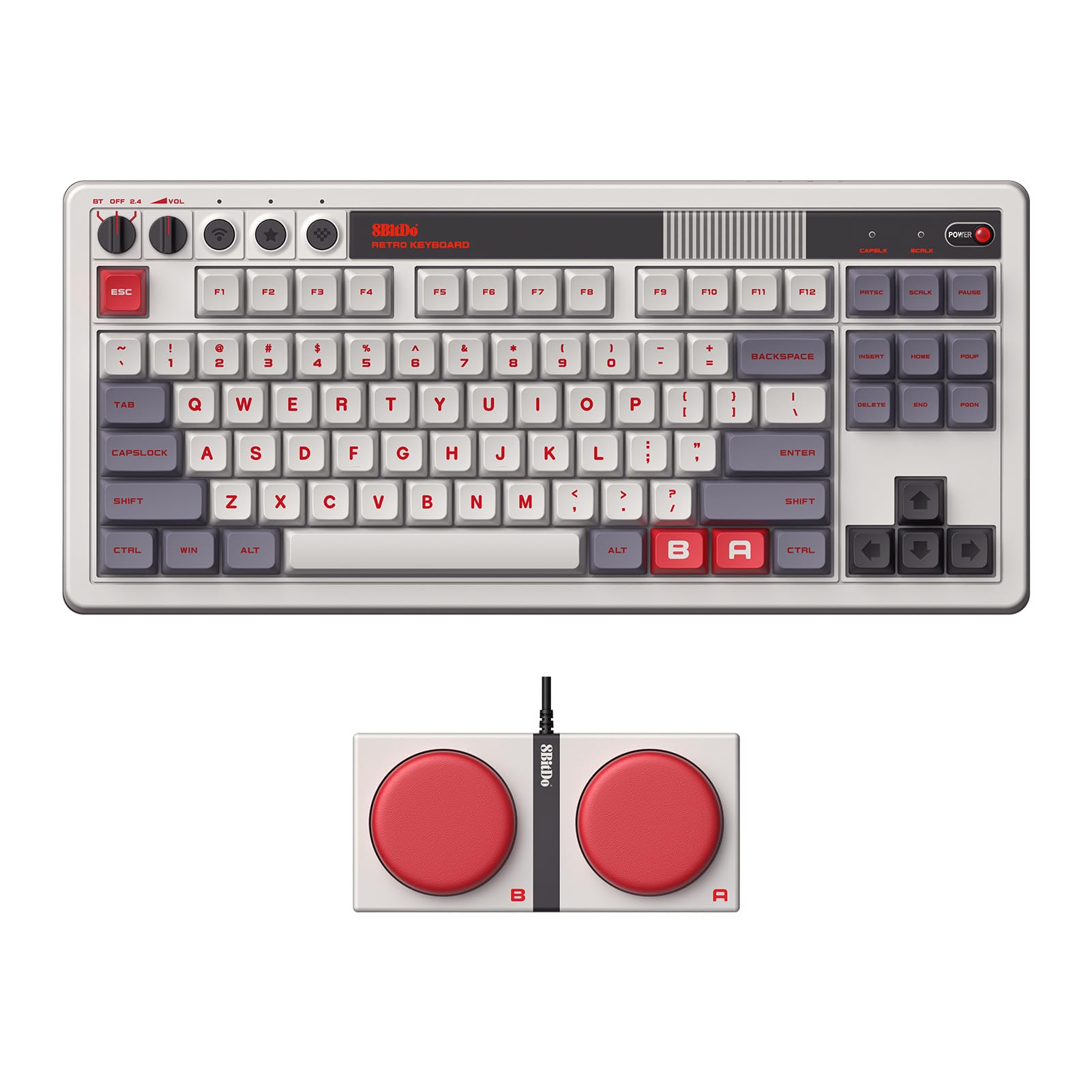Foto 2 pulgar | Teclado Retromecánico Bluetooth De 8 Bitdos/2.4g/usb-c - N - Venta Internacional.