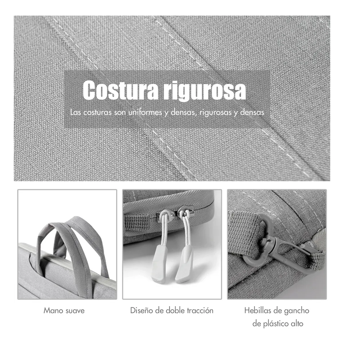Foto 5 | ''bolsa Maletín Impermeable Para Portátil De 15,6 Pulgadas Lab.g Gris ''