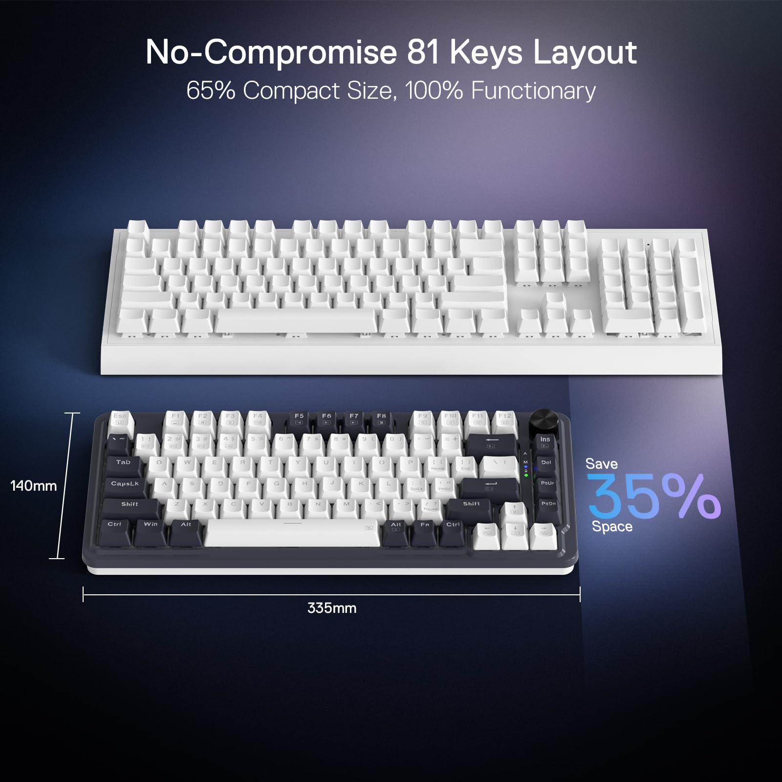 Foto 4 | Teclado Para Juegos Redragon K673 Pro 75% Inalámbrico Rgb - Venta Internacional.