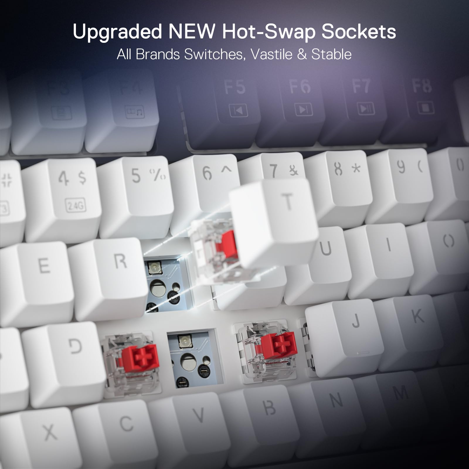 Foto 6 | Teclado Para Juegos Redragon K673 Pro 75% Inalámbrico Rgb - Venta Internacional.