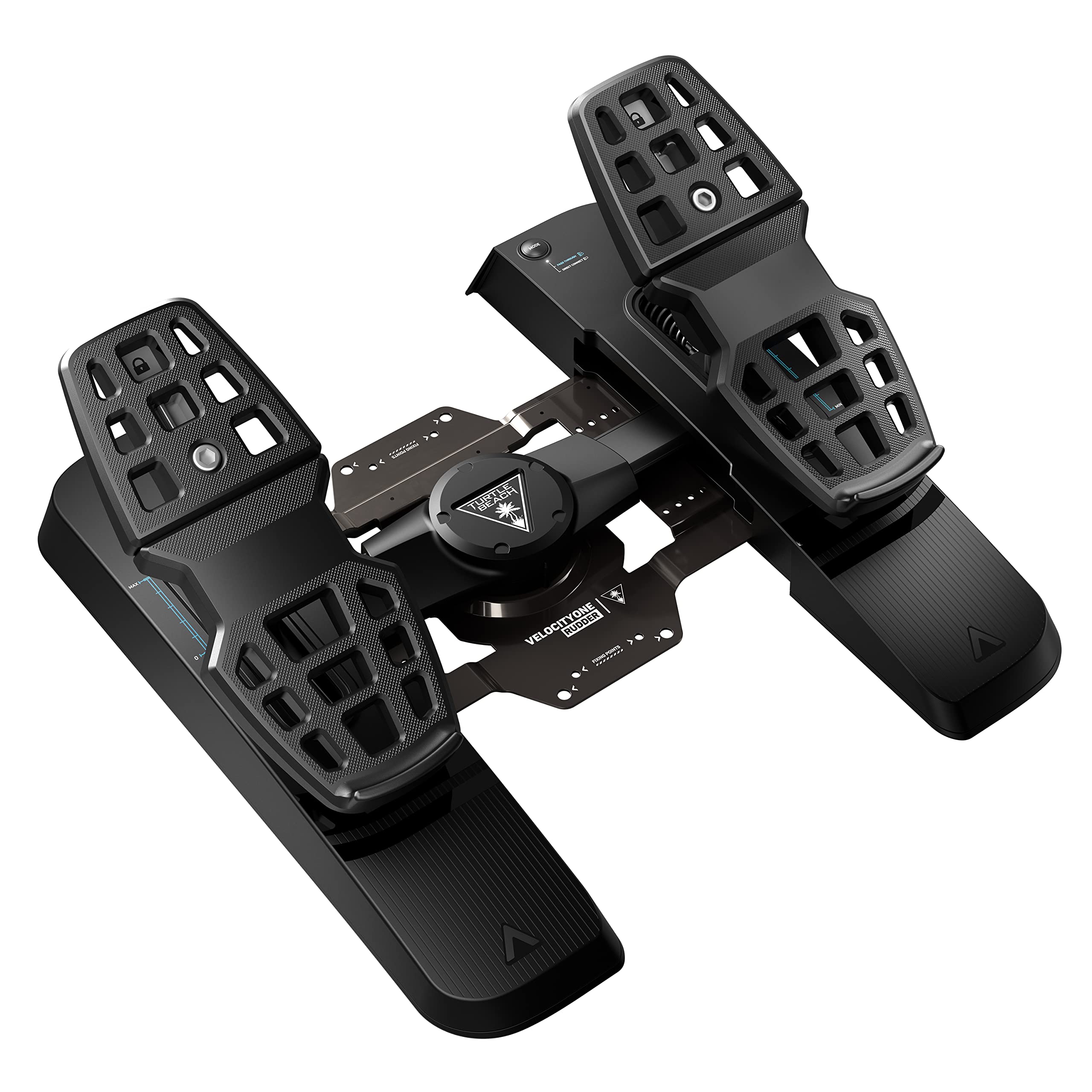 Pedales De Timón Turtle Beach Velocityone Universales Negros - Venta Internacional.