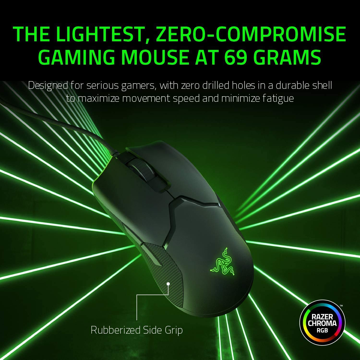 Foto 3 | Ratón Para Juegos Razer Viper Ultralight Con Cable 16,000 Dpi - Venta Internacional.