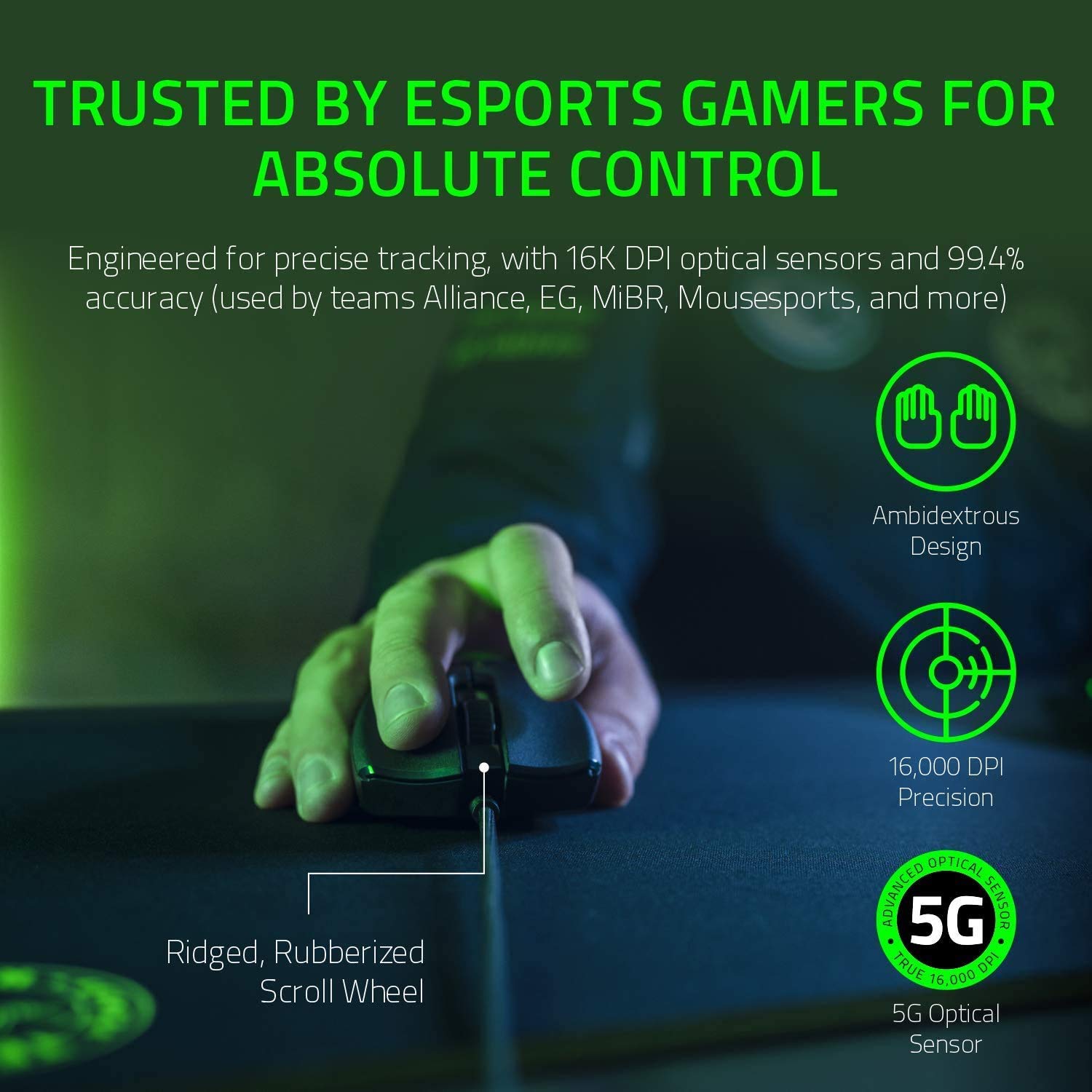 Foto 5 pulgar | Ratón Para Juegos Razer Viper Ultralight Con Cable 16,000 Dpi - Venta Internacional.
