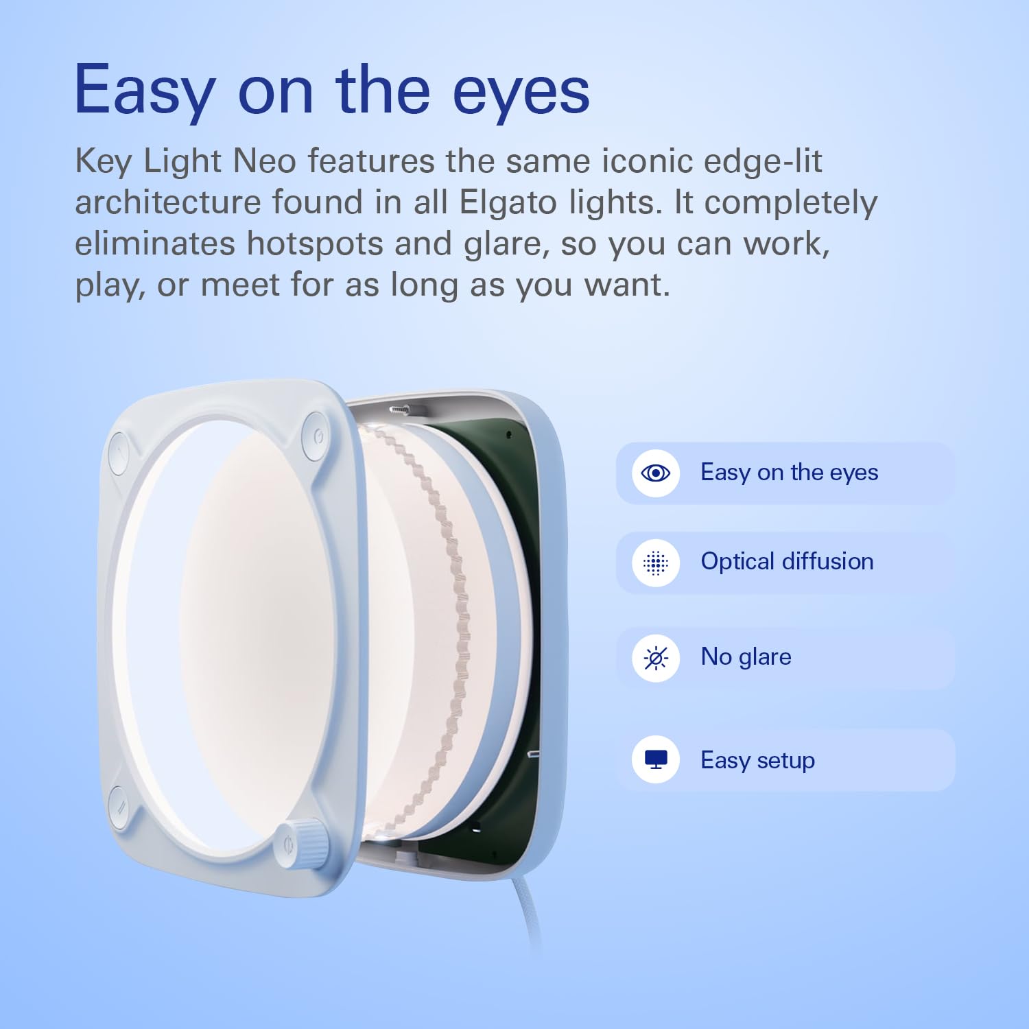 Foto 5 pulgar | Lámpara Para Videollamadas Elgato Key Light Neo Con Soporte Para Monitor - Venta Internacional.
