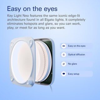 Foto 4 | Lámpara Para Videollamadas Elgato Key Light Neo Con Soporte Para Monitor - Venta Internacional.