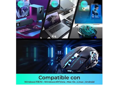 Foto 2 | Mouse Gamer Xtellar Inalámbrico Dual