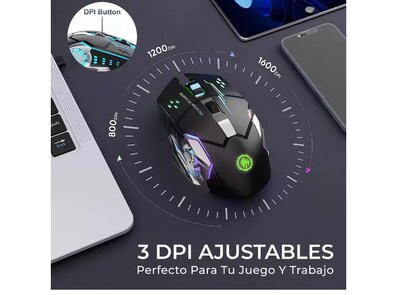 Foto 4 | Mouse Gamer Xtellar Inalámbrico Dual