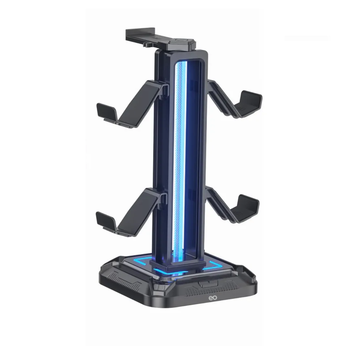 Foto 2 pulgar | Soporte De Auriculares Girable Y Gancho De Controlador Desmontable Rgb Led  Eo Safe Importsesi-20580 Negro
