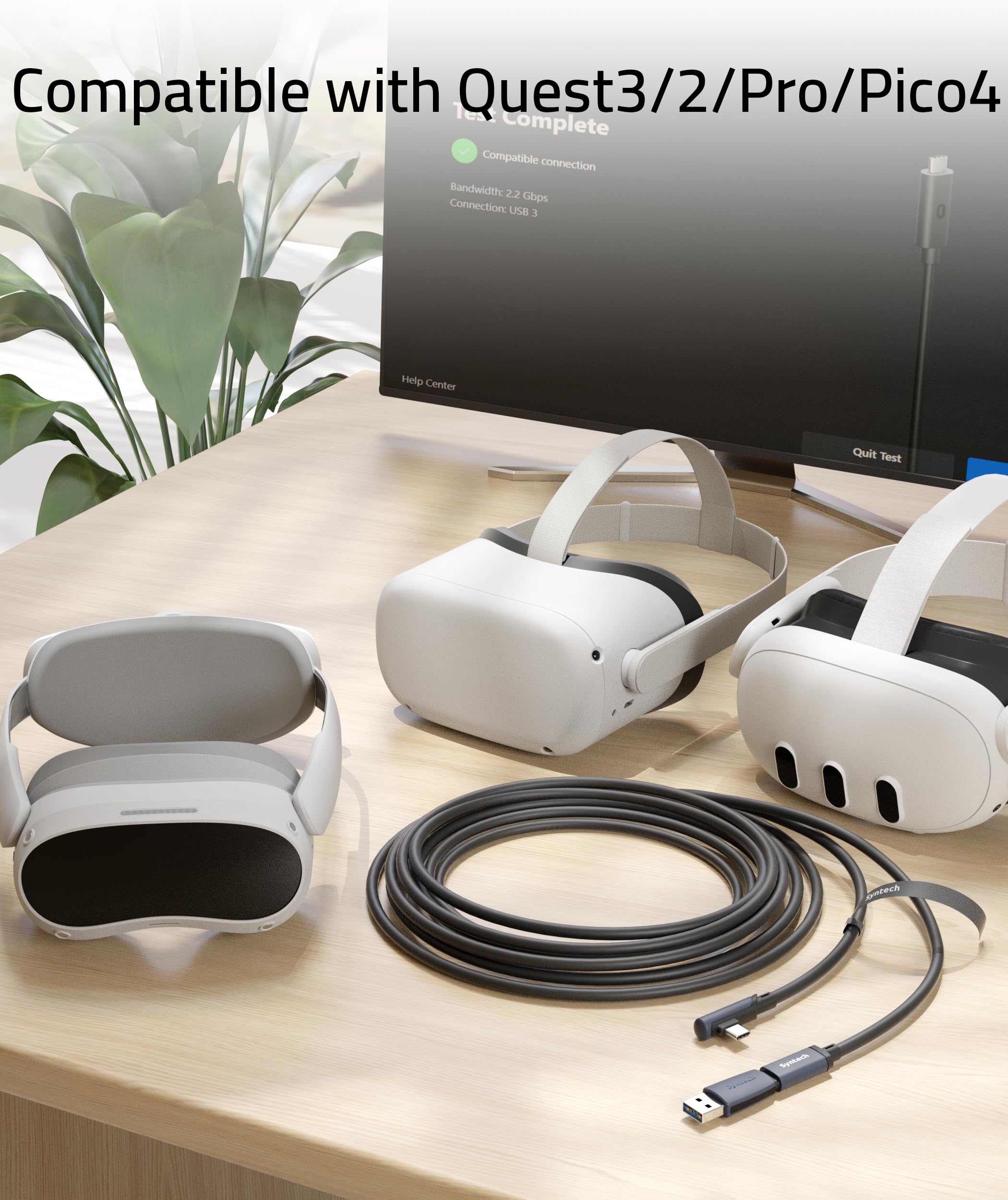 Foto 6 pulgar | Cable De Enlace Syntech Compatible Con Meta/oculus Quest 3/quest 2 - Venta Internacional.