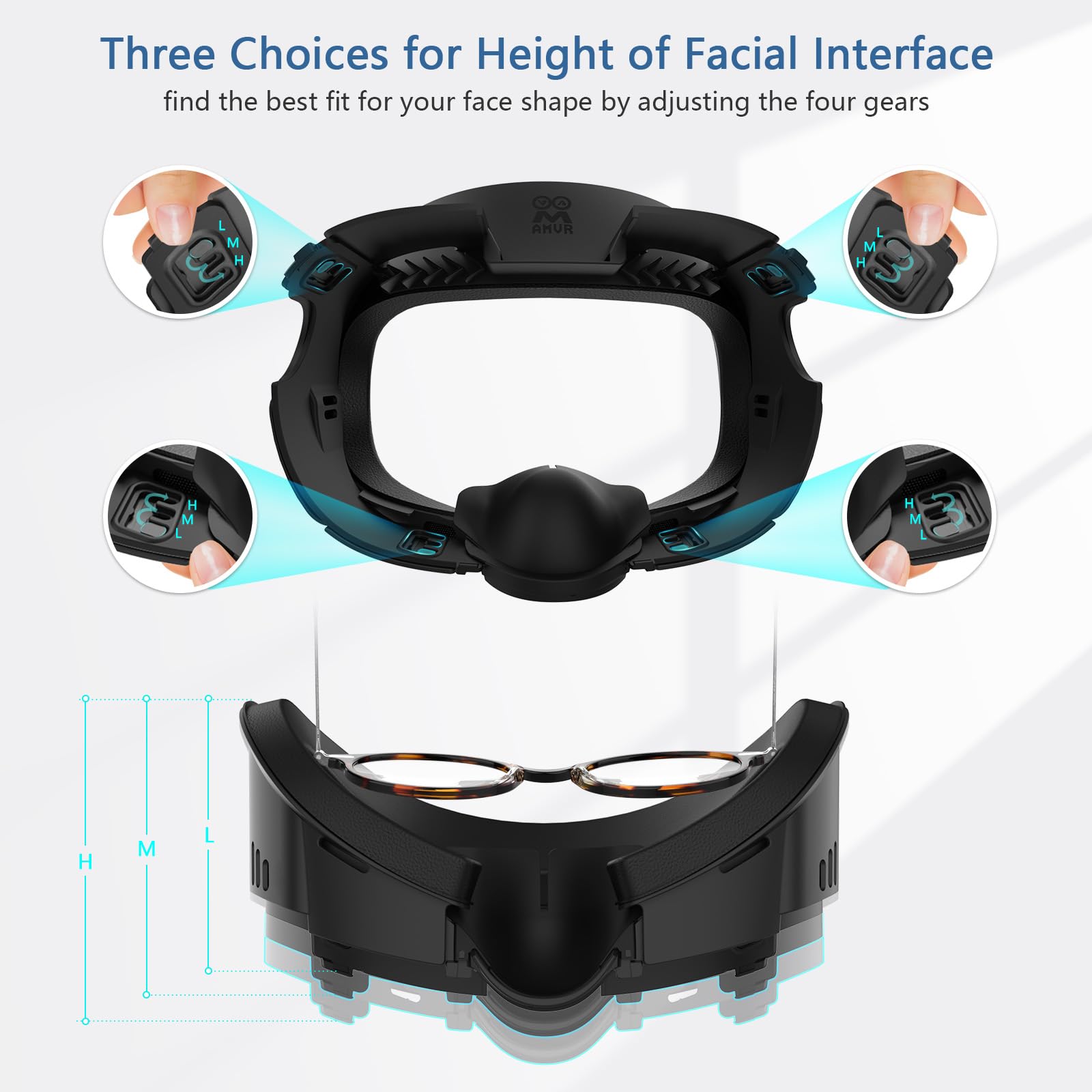 Foto 3 | Interfaz Facial Face Cover Pad Para Meta/oculus Quest 3 - Venta Internacional.