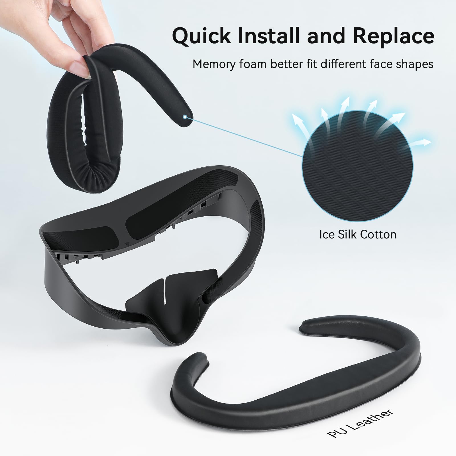 Foto 6 pulgar | Funda De Almohadilla Facial Amvr Compatible Con Meta/oculus Quest 3s - Venta Internacional.