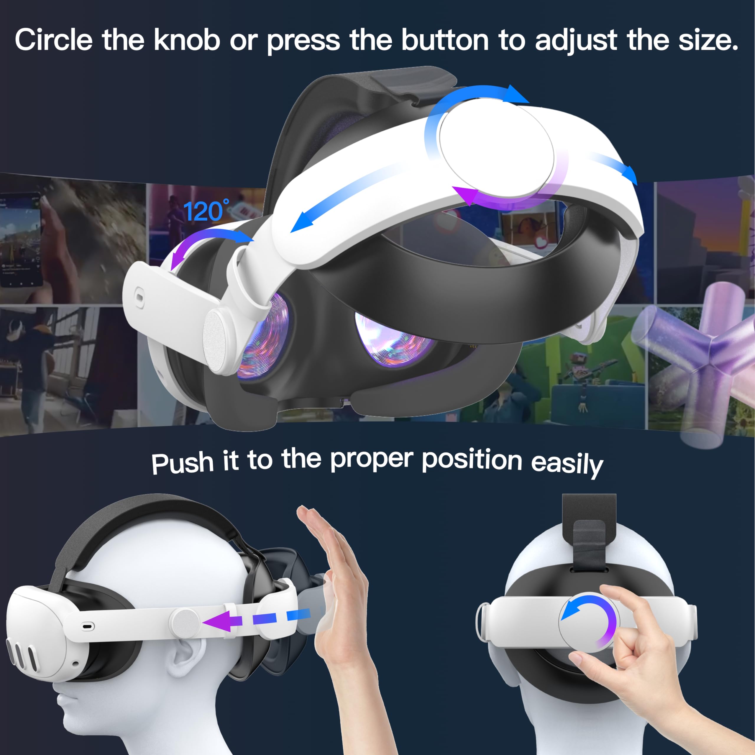 Foto 5 pulgar | Accesorios para Correas Damonlight Oculus Quest 3 - Venta Internacional