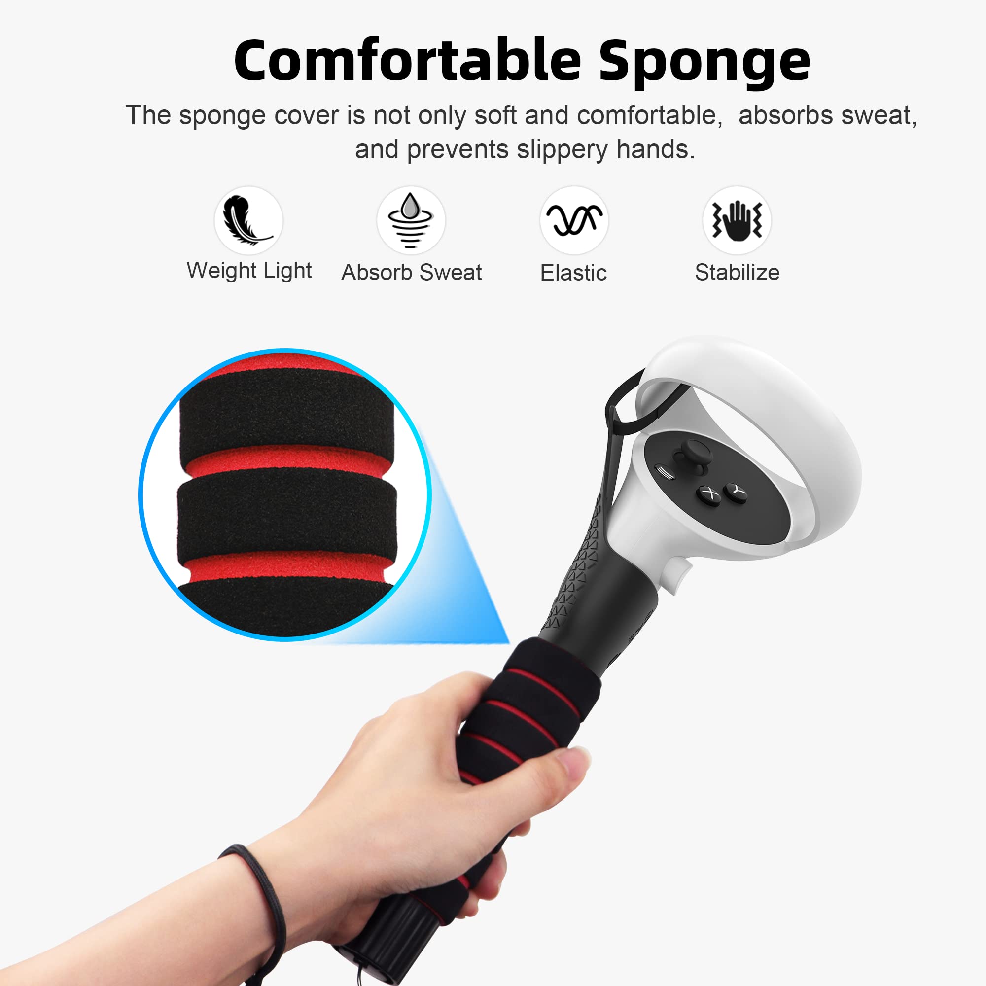 Foto 5 pulgar | Accesorios De Manija De Mando Amvr Para Oculus Quest 2/quest/rift S - Venta Internacional.