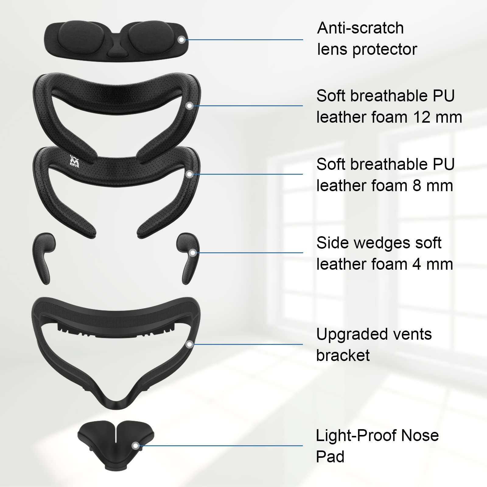 Foto 3 pulgar | Almohadilla Facial De Repuesto M Amvr Compatible Con Quest 2 - Venta Internacional.