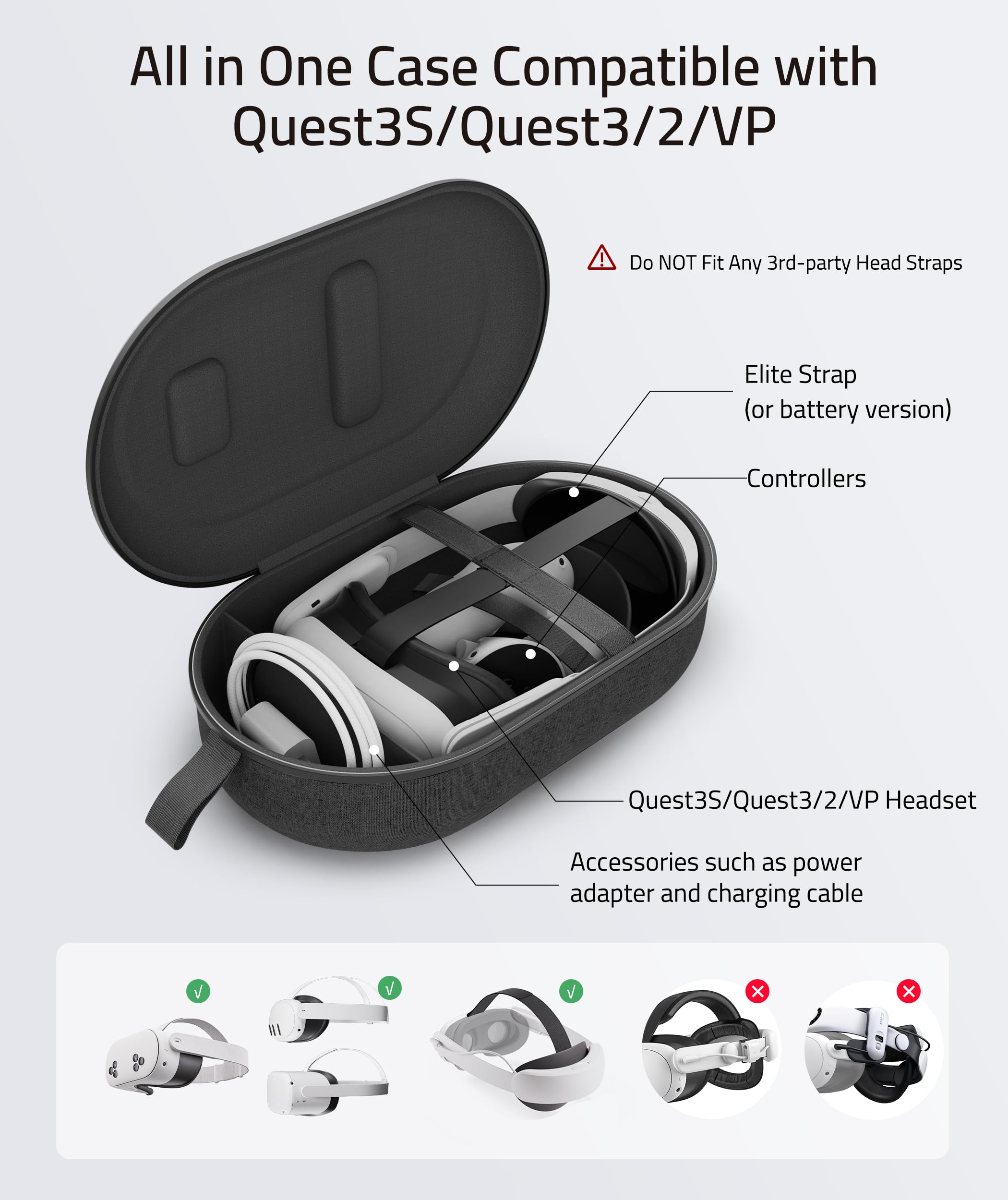 Foto 3 pulgar | Funda De Transporte Syntech Compatible Con Meta Quest 3s/quest 3/quest 2 - Venta Internacional.