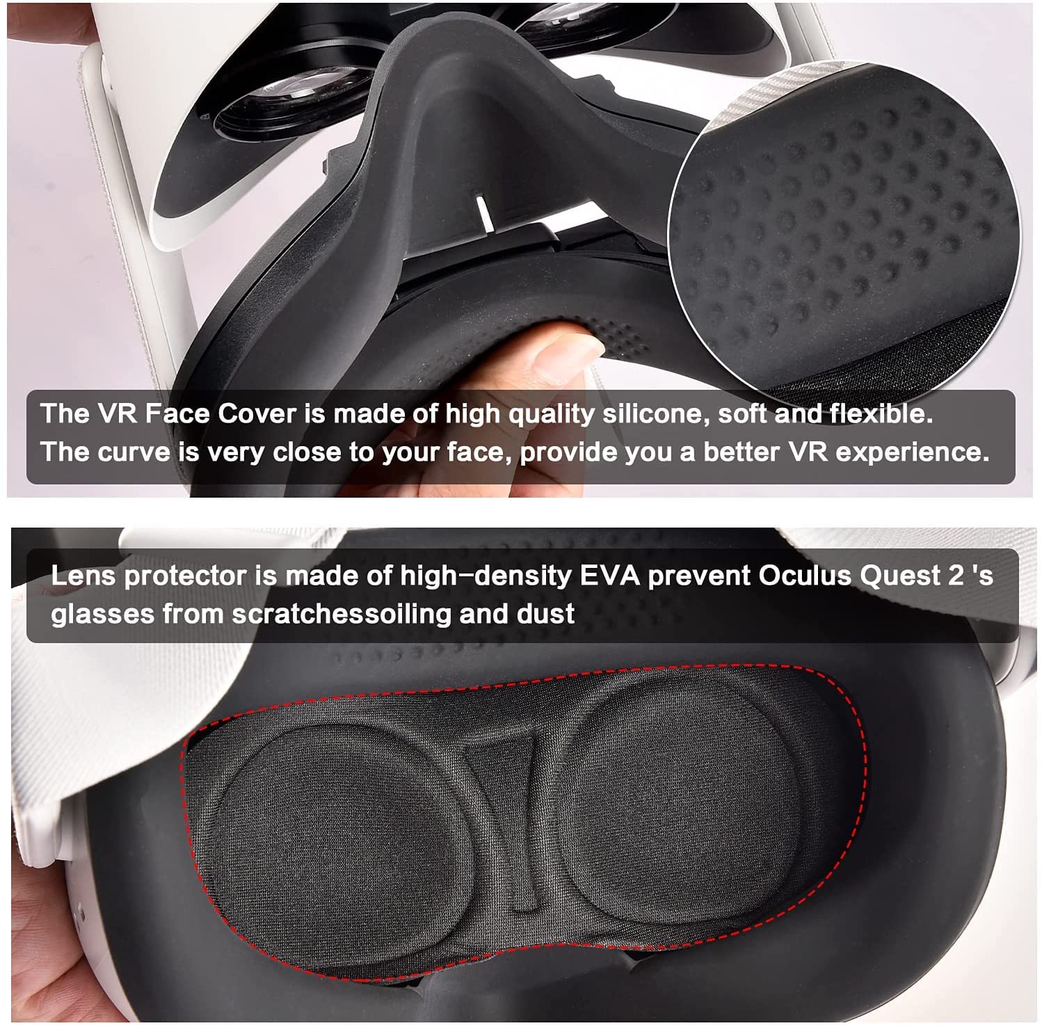 Foto 5 | Funda De Transporte Comecase Para Auriculares Oculus Quest 2 Vr, Color Negro - Venta Internacional.