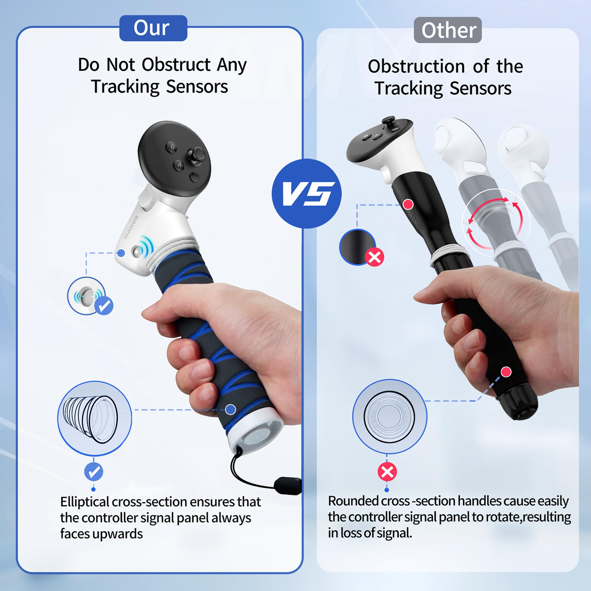 Foto 6 pulgar | Accesorio De Mango Vr Amvr Actualizado Para Meta/oculus Quest 3 - Venta Internacional.