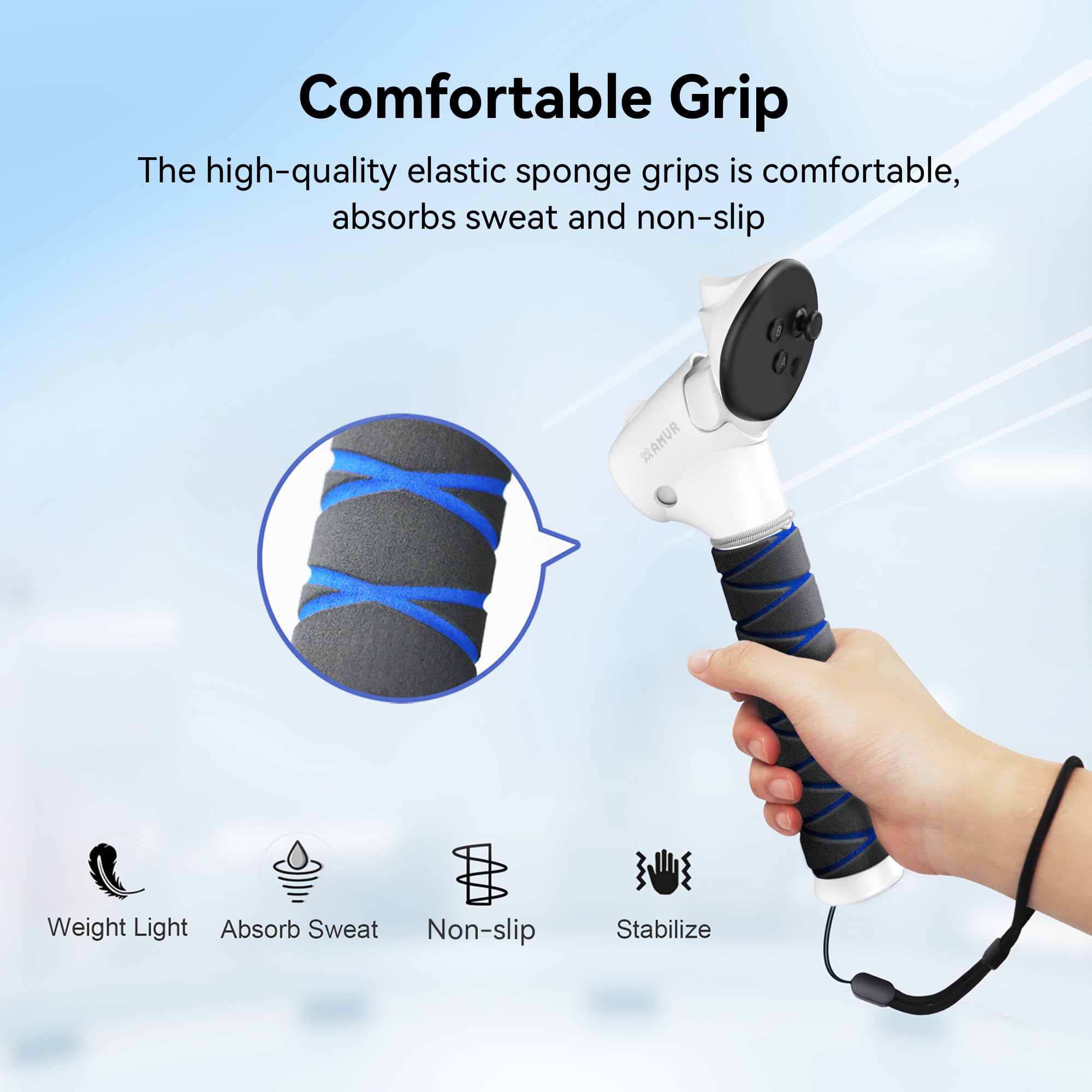 Foto 6 | Accesorio De Mango Vr Amvr Actualizado Para Meta/oculus Quest 3 - Venta Internacional.