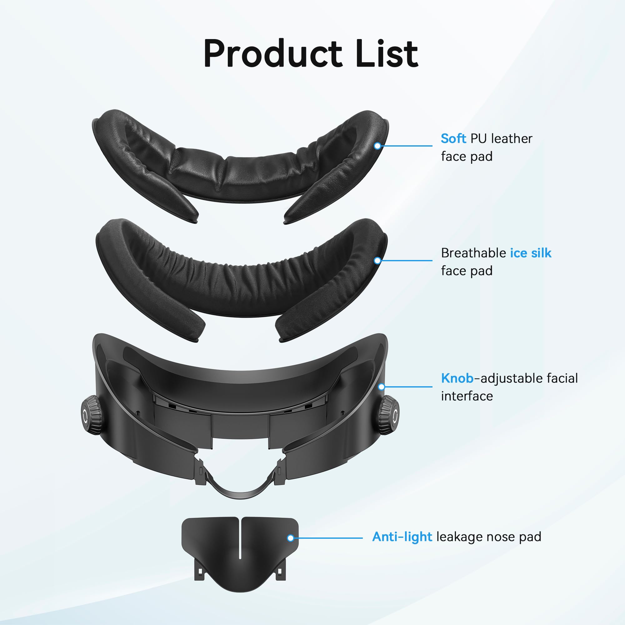 Foto 2 | Cómoda Almohadilla Facial Con Interfaz Facial Para Meta/oculus Quest 3 Amvr - Venta Internacional.