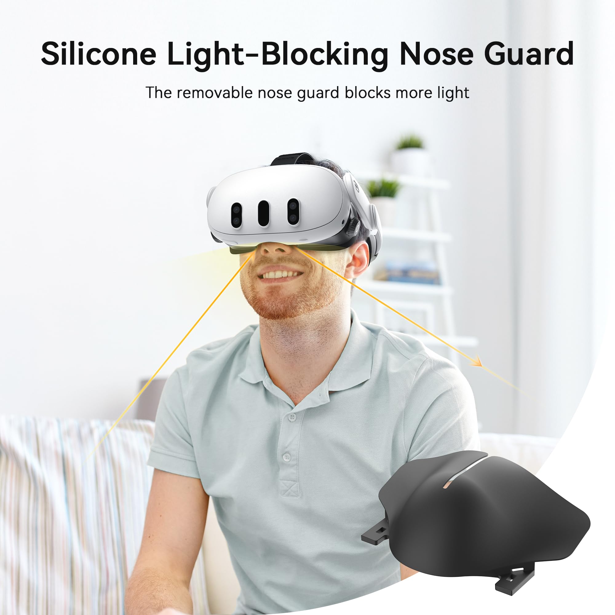 Foto 8 pulgar | Cómoda Almohadilla Facial Con Interfaz Facial Para Meta/oculus Quest 3 Amvr - Venta Internacional.