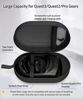 Foto 2 | Funda De Transporte Syntech Large Hard Para Meta Quest 3s/oculus Quest 3/2/pro/pico4 - Venta Internacional.
