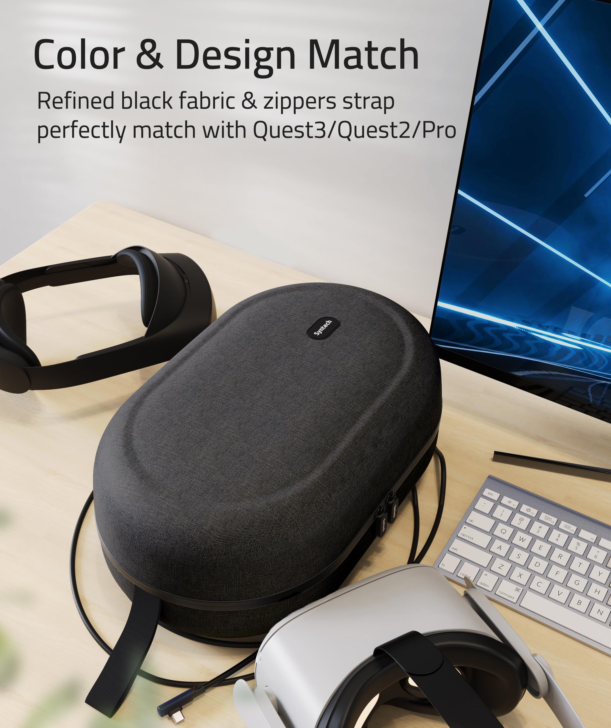 Foto 7 pulgar | Funda De Transporte Syntech Large Hard Para Meta Quest 3s/oculus Quest 3/2/pro/pico4 - Venta Internacional.