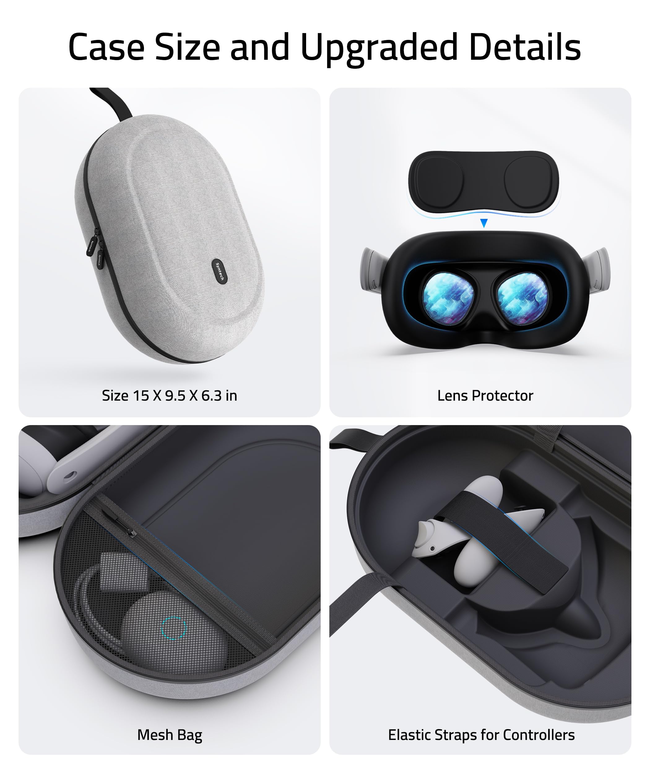 Foto 4 pulgar | Funda De Transporte Syntech Large Hard Para Meta Quest 3s/oculus Quest 3/2/pro/pico4 Vr - Venta Internacional.
